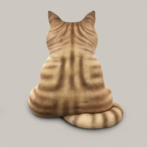 Cat Back Pillow