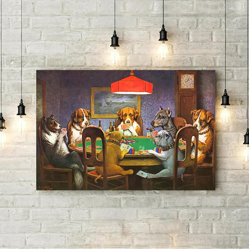 Poker Dogs Wall Art