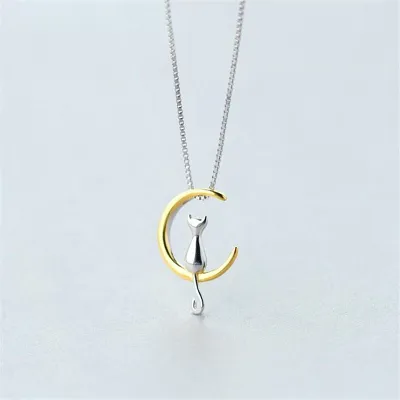 Moon Cat Necklace