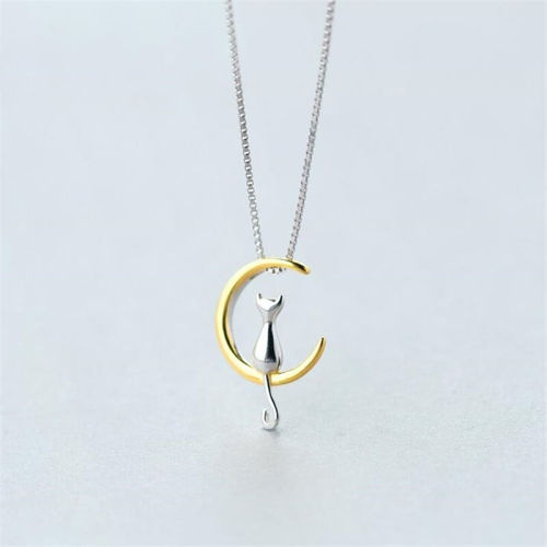 Moon Cat Necklace