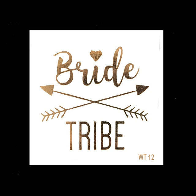 Bachelorette Party Temporary Tattoos - 10 PCs