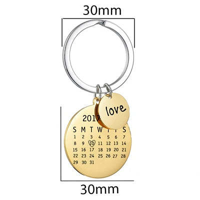 Personalized Photo Keychain with Initials