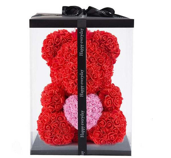 Forever Rose Teddy Bear With Heart