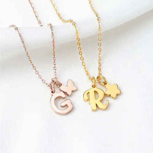 Initial Necklace for Tween Girl