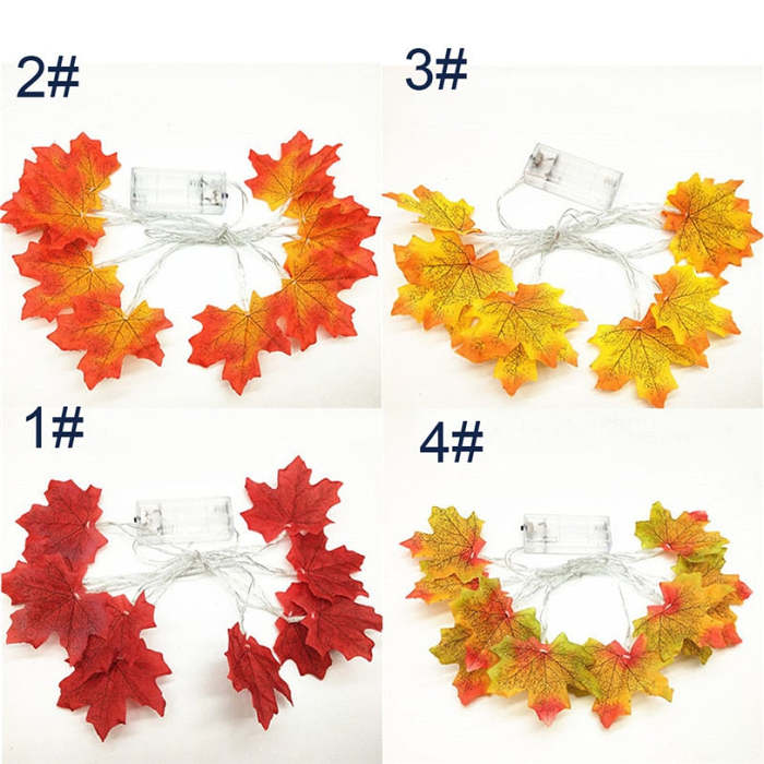 Maple Garland Halloween Thanksgiving LED String lights
