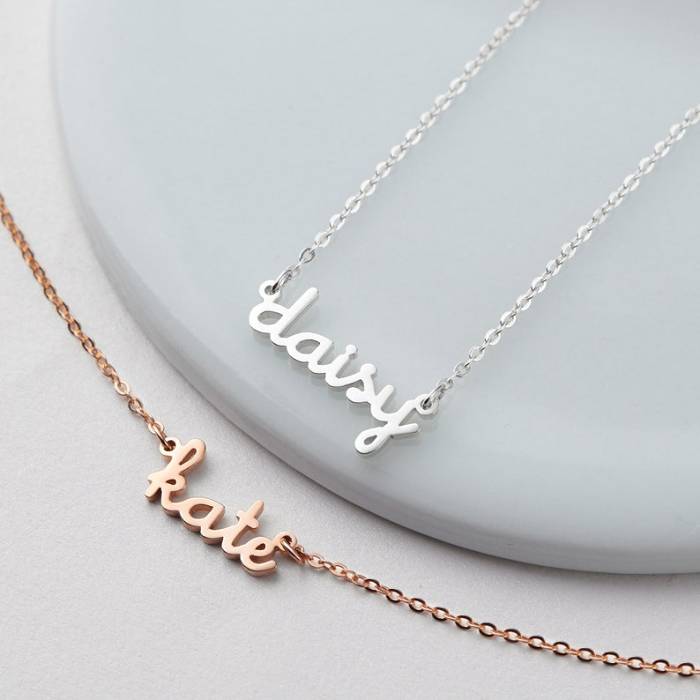 Cut-out Name Necklace