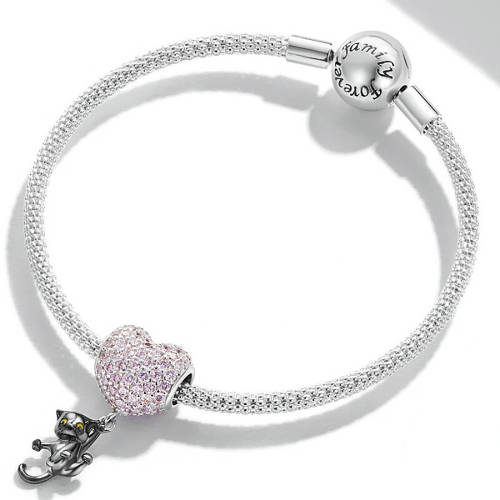 Heart Balloon Cat Charm
