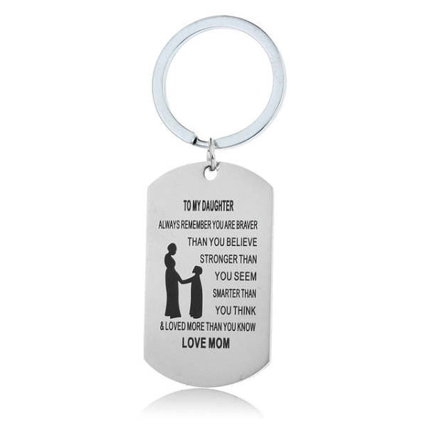 Stainless Steel Family Present Keychains