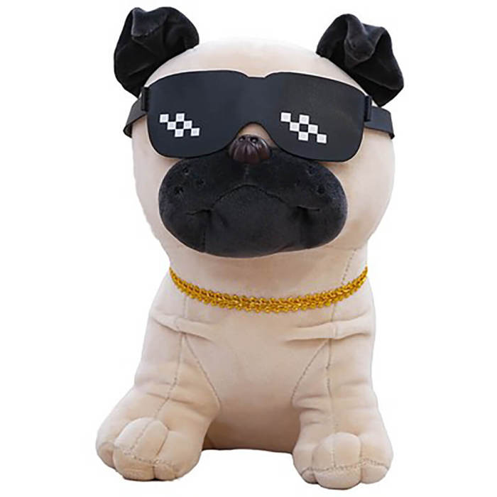 Sunglasses Dog Stuffed Toy