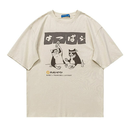 Cat Drinking T-Shirt