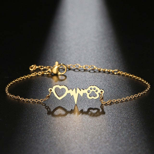 Same Heartbeat Paw Bracelet