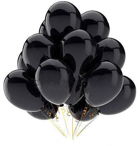 Black and Gold Balloons Decorations 30 Pcs/Set