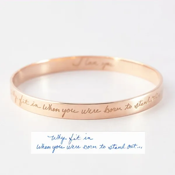 Custom Handwriting Bangle