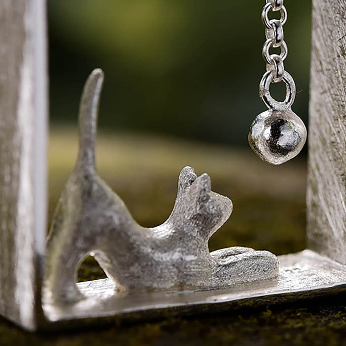 Playful Cat Necklace