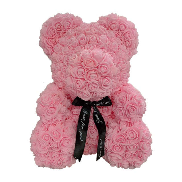 Forever Rose Teddy Bear With Gift Box