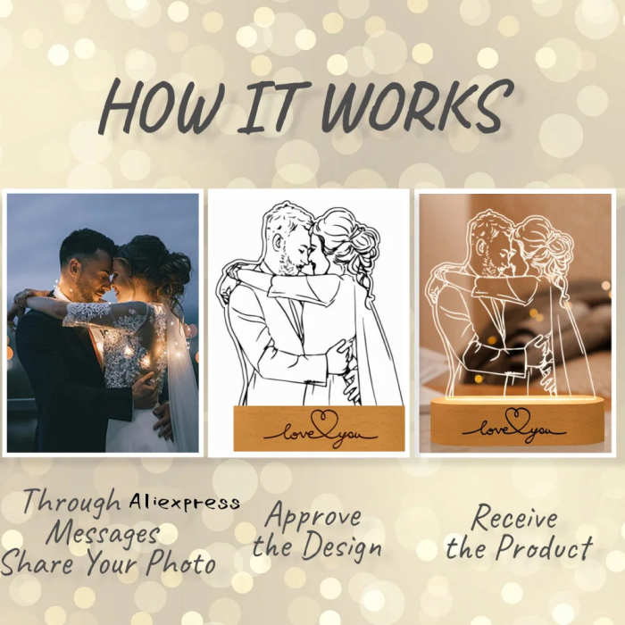 Custom 3D Photo Lamp