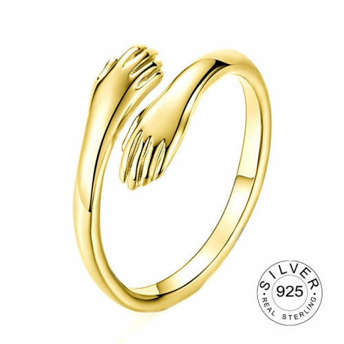 Sterling Silver Hug Ring
