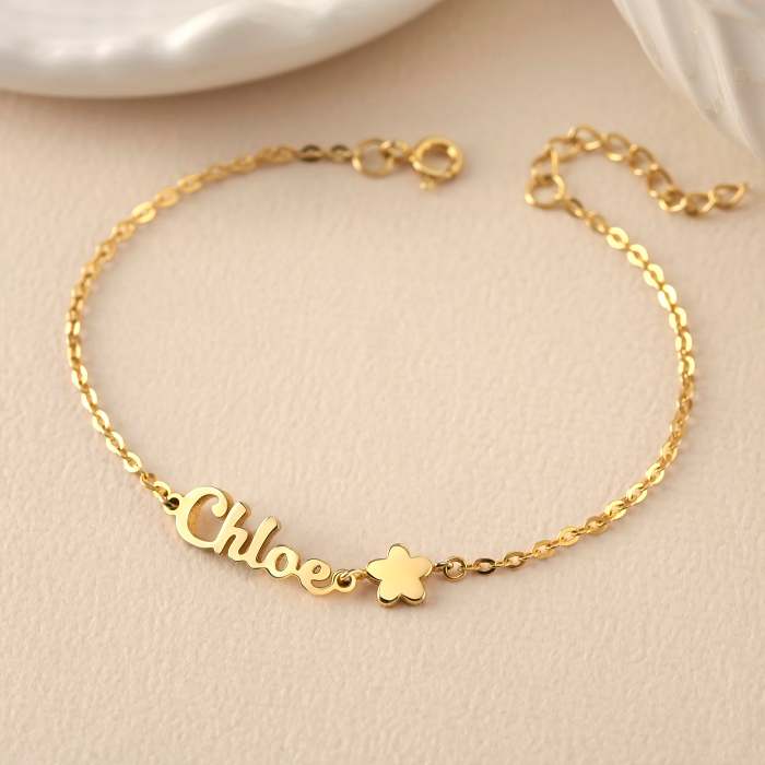 Name Bracelet with Charm
