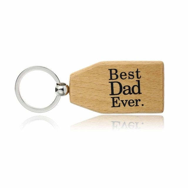 Family Presents Wooden Keychains