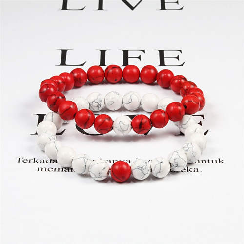 Red Jasper Beads Bracelet Set