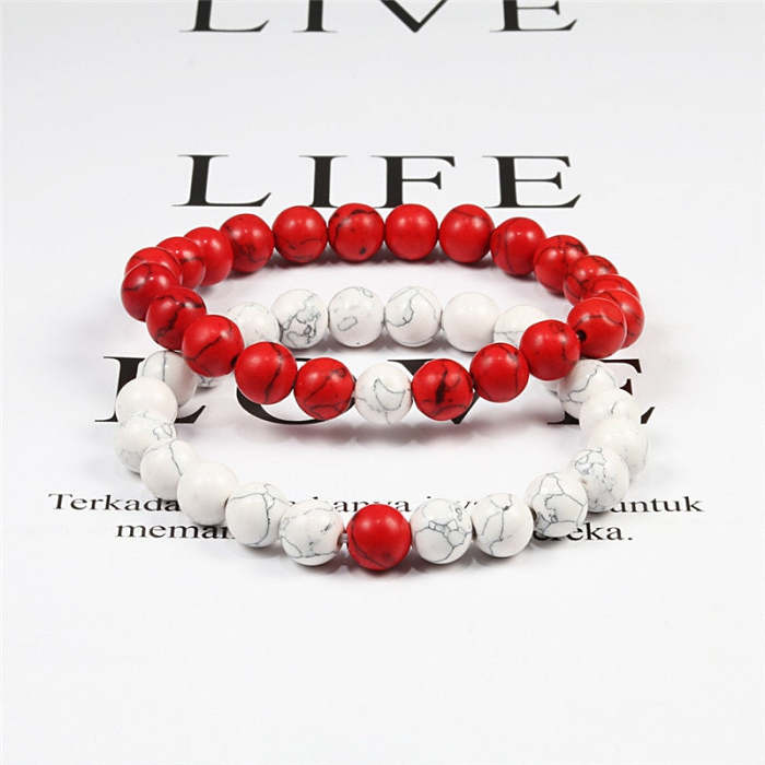 Red Jasper Beads Bracelet Set