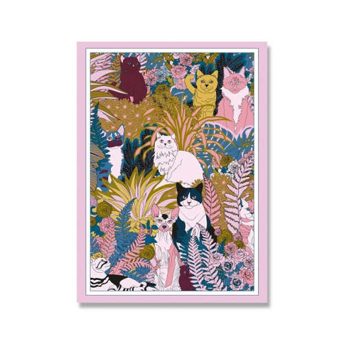 Garden Cats Wall Art