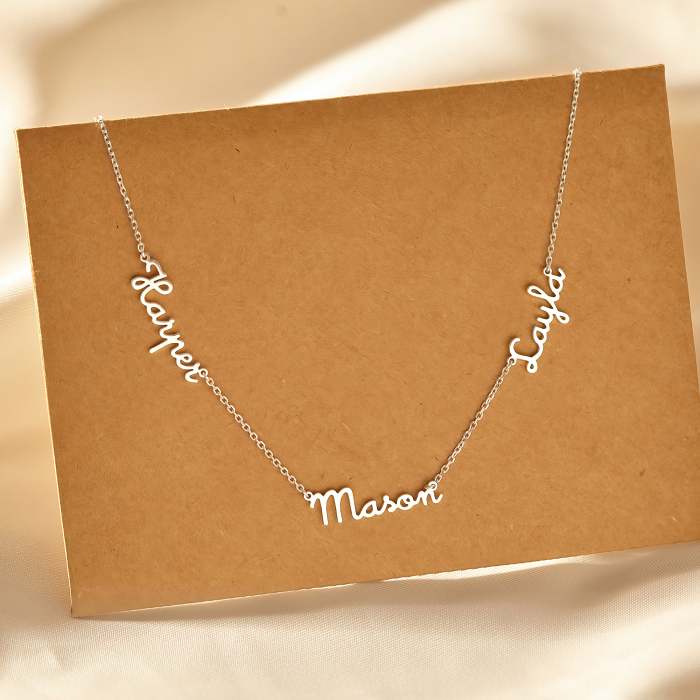 Multiple Kids Names Necklace For Mom