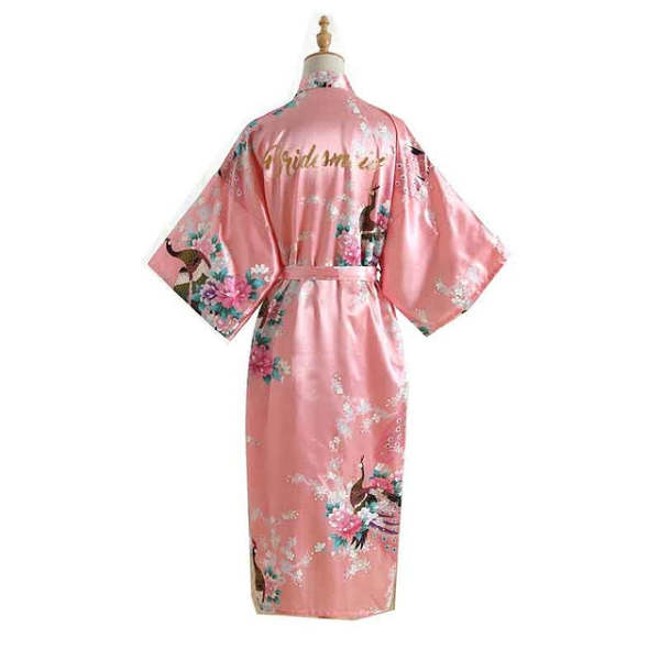 Bride And Bridesmaid Bridal Party Floral Kimono Robes
