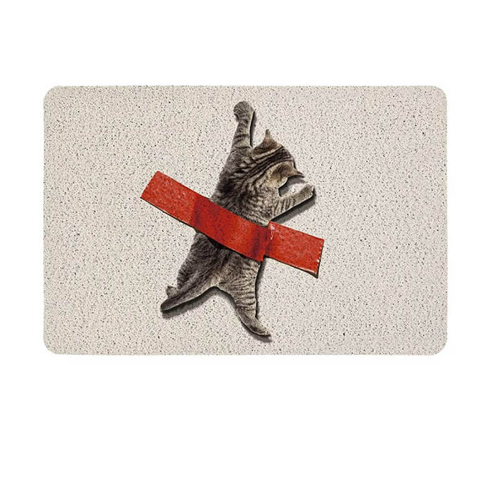 Sticky Tape Cat Rug