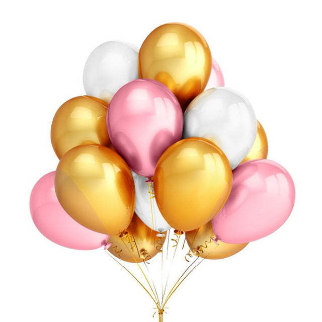 Black and Gold Balloons Decorations 30 Pcs/Set