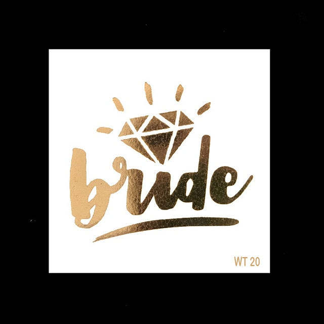Bachelorette Party Temporary Tattoos - 10 PCs
