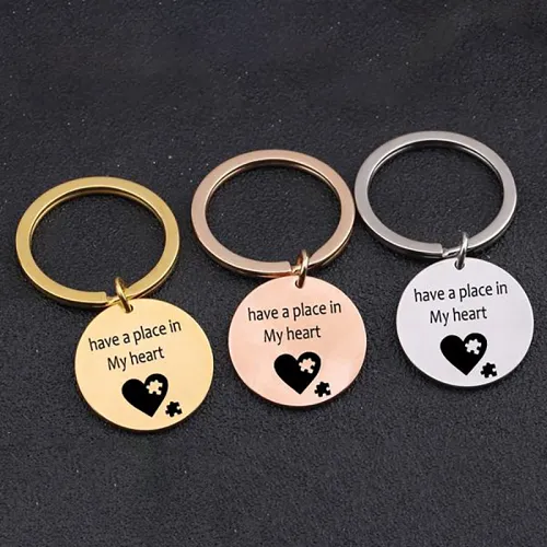 HAVE A PLACE IN MY HEART Engraved Key Chain for Couples