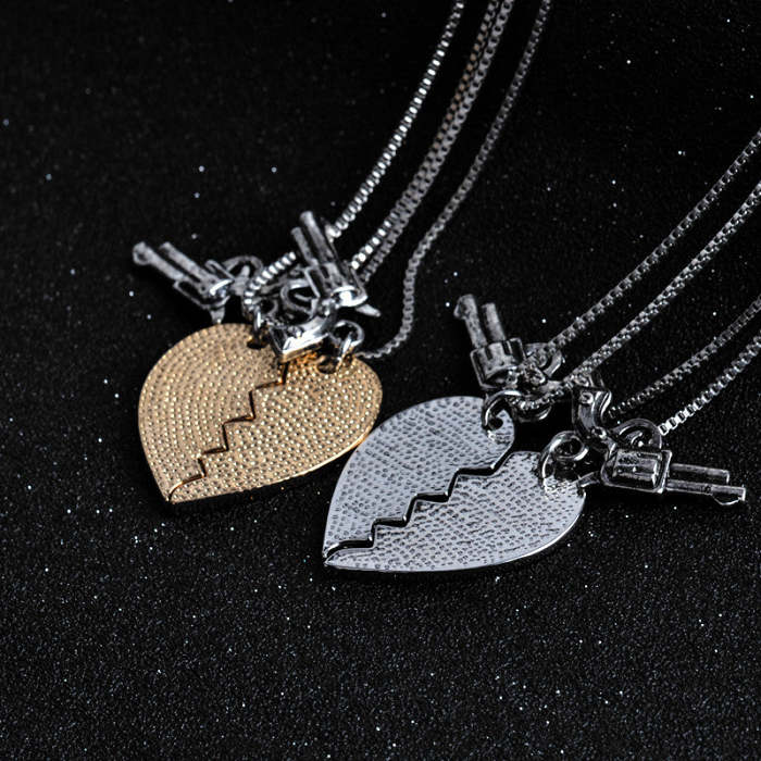 BONNIE and CLYDE Pendant Necklaces