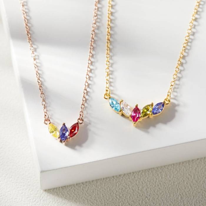Mom Birthstone Necklace - Oval