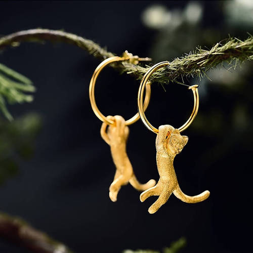Playful Cat Earrings