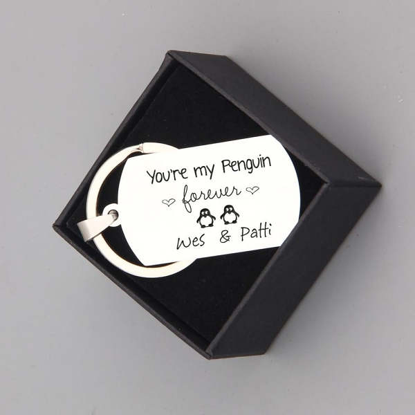 You Are My Penguin Keychain Personalized