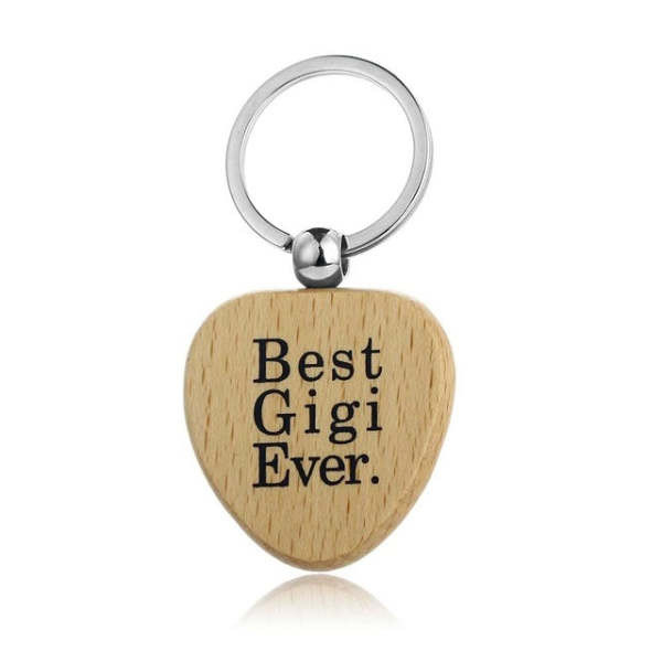 Family Presents Wooden Keychains