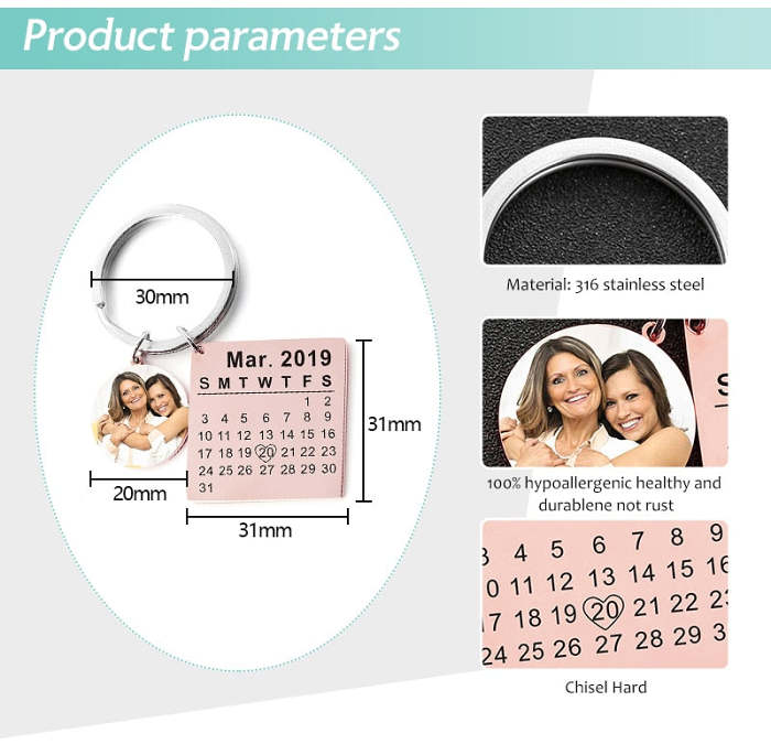 2025 Calendar Keychain Anniversary Gifts