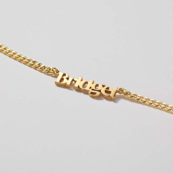 Name Necklace - Curb Chain