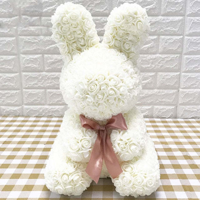 Forever Rose Flower Rabbit