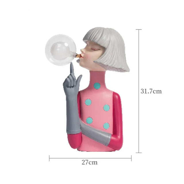 Ambient Fairy Girl Figurines Table Light