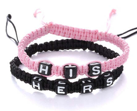 His and Hers Relationship Bracelets for Couples [Set of 2]