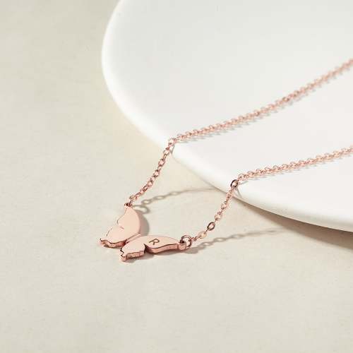 Custom Butterfly Necklace for Her