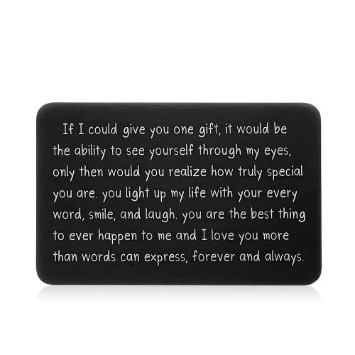 Metal Wallet Insert Card