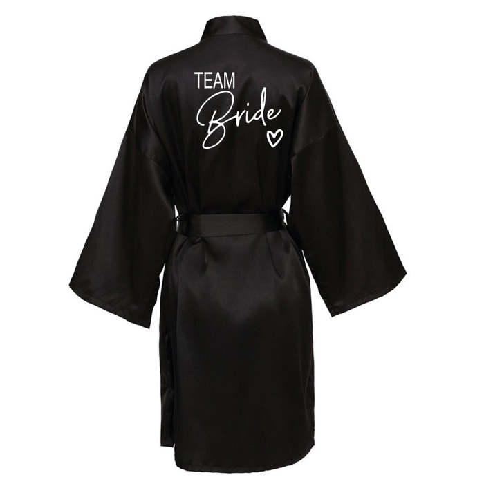 Satin Team Bride Robes For Wedding Shower