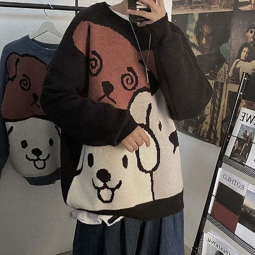 Cartoon Doggie Pullover
