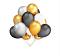 Silver White Black  Gold Mix