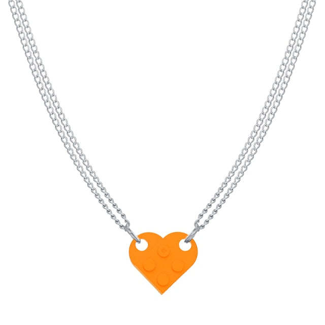 Bricks Heart Necklace