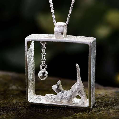 Playful Cat Necklace