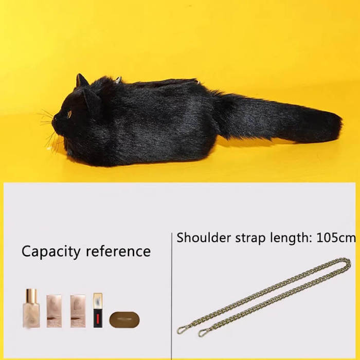 3D Black Cat Bag